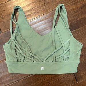 BuffBunny Olive Strappy Sports Bra